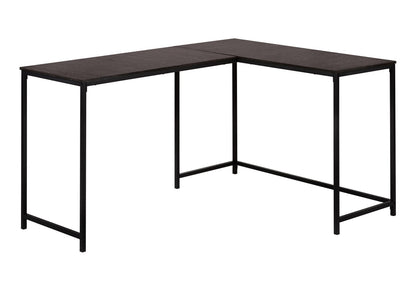 Espresso L-Shaped Corner Computer Desk - 58" Workstation for Home Office