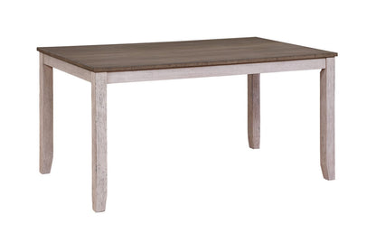 6-Person Rectangular Wood Dining Table with Chairs
