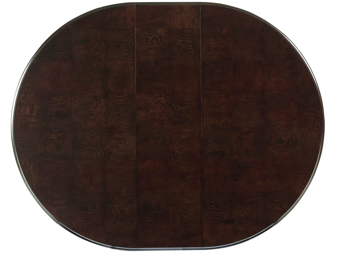 Espresso Wood Dining Table with Extension Leaf for Family Dining Room
