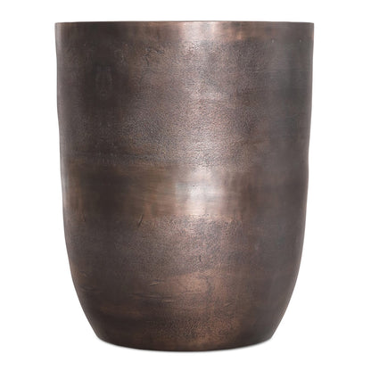 Copper Cast Aluminum Round Accent Table - 16.5" Diameter