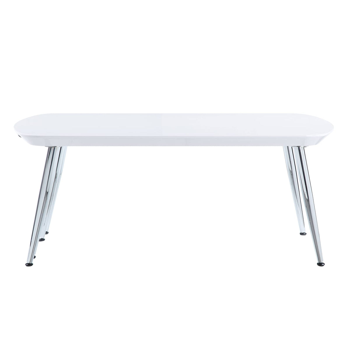 White Synthetic Wood Coffee Table with Pull-Out Top