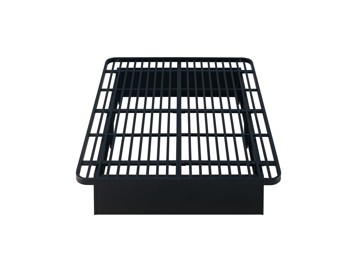 Queen Black Metal Bed Frame - Modern Bedroom Base