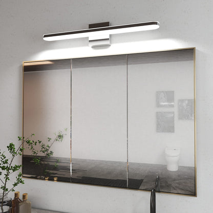 Chrome Dimmable Bathroom Vanity Lights - 24 Inch Modern Sconces