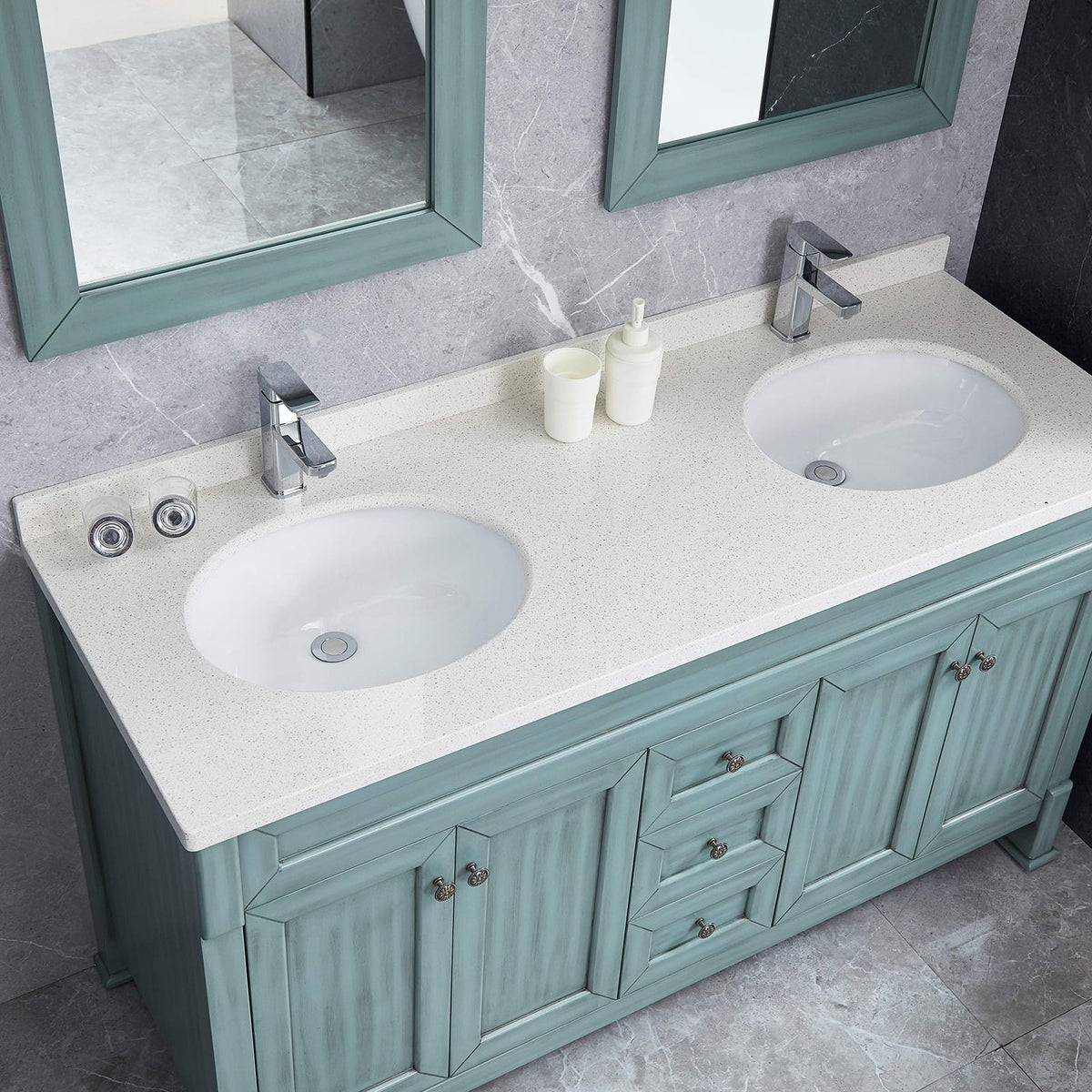White Ceramic Oval Bathroom Sink - Undermount Style