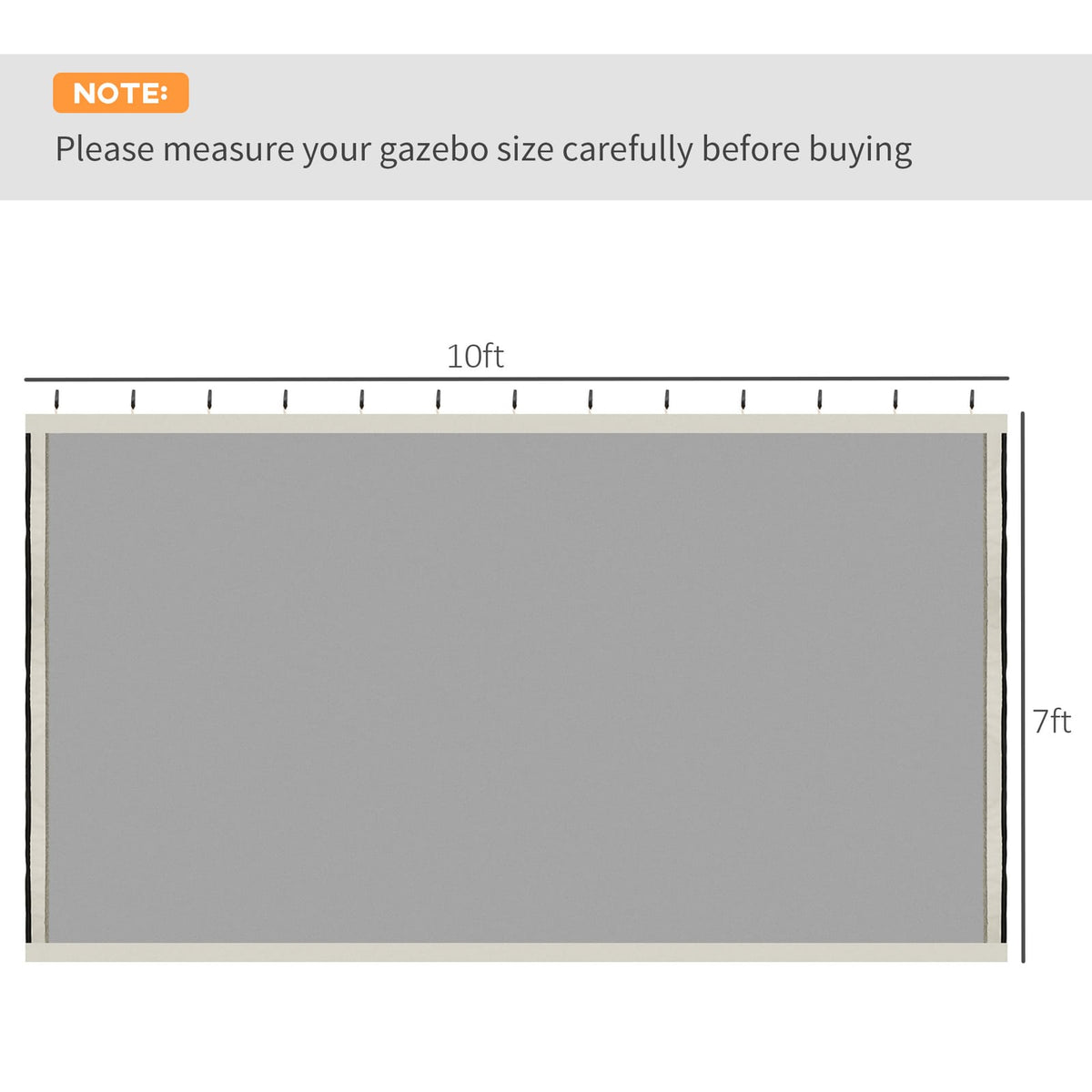 White Polyester Gazebo Netting Screen for Patio and Poolside Areas