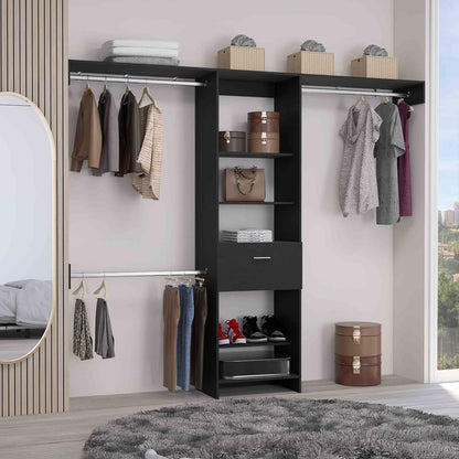Black Dresser with 5 Shelves - Storage & Style