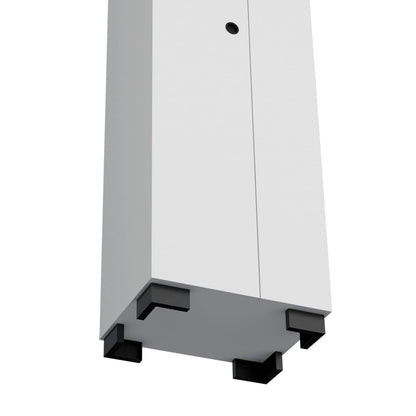 71.3" White Tool Cabinet - Storage for Cleaning Supplies