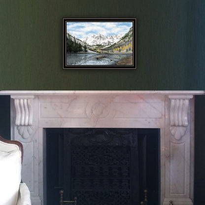 Wood & Paper Framed Wall Art - Multi Color Bedroom Decor