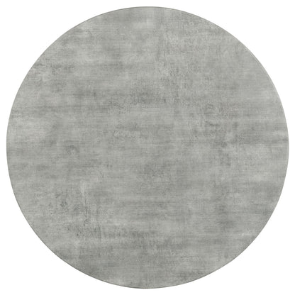 Travis Cement & Gunmetal Round Coffee Table - Modern Living Room Accent