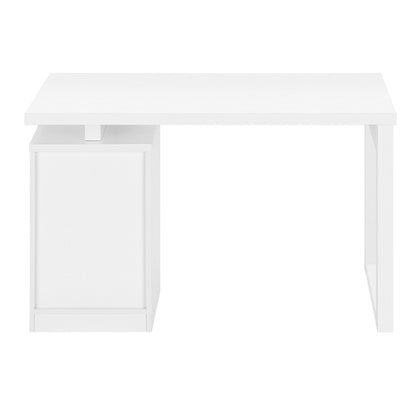 White Computer Desk with Storage Drawers - 48" L