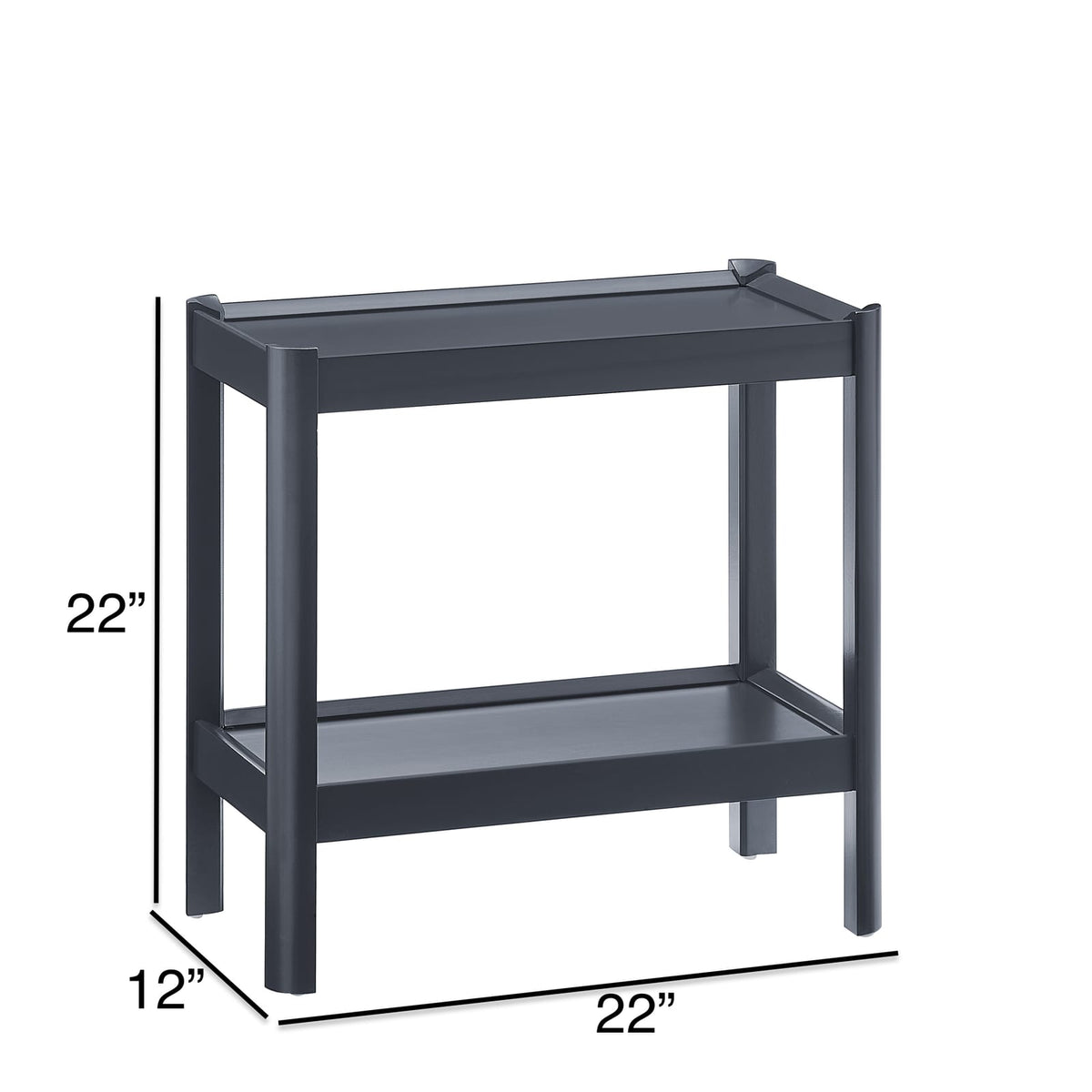 Yonda Matte Black Accent Table - Storage & Style