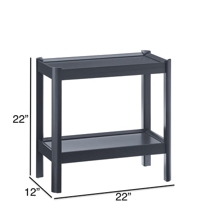 Yonda Matte Black Accent Table - Storage & Style