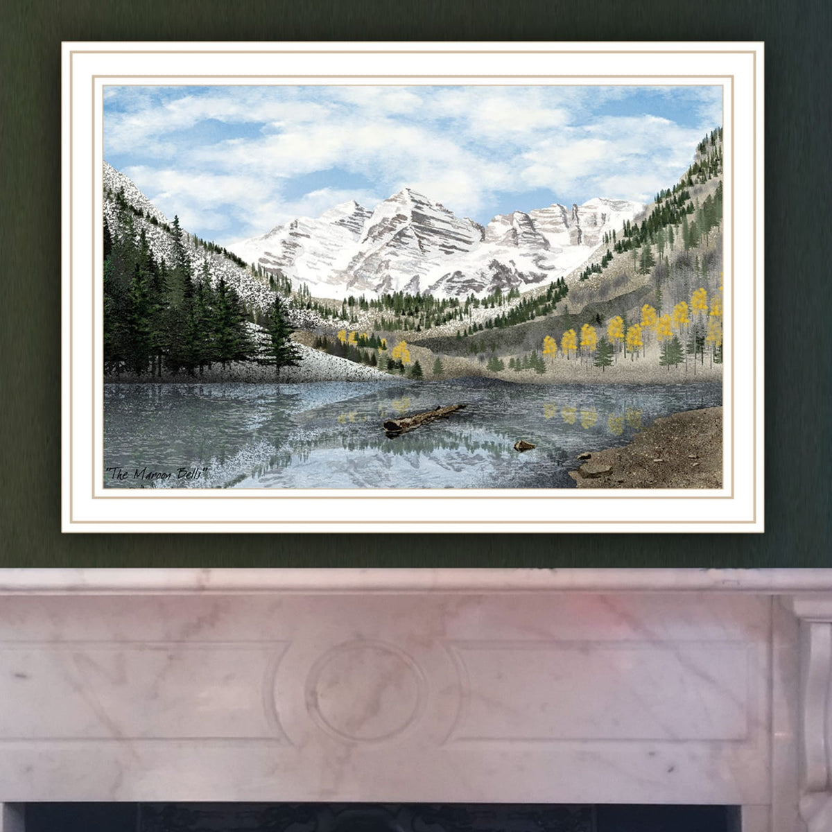 Trendy Wall Art Maroon Bells - Living Room & Bedroom Decor