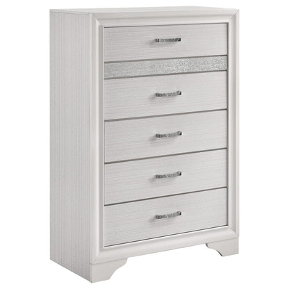 White Wood 6-Drawer Chest - Bedroom Storage