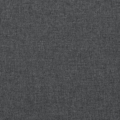 Dark Gray Linen Corner Sofa - 3 Seat with Storage
