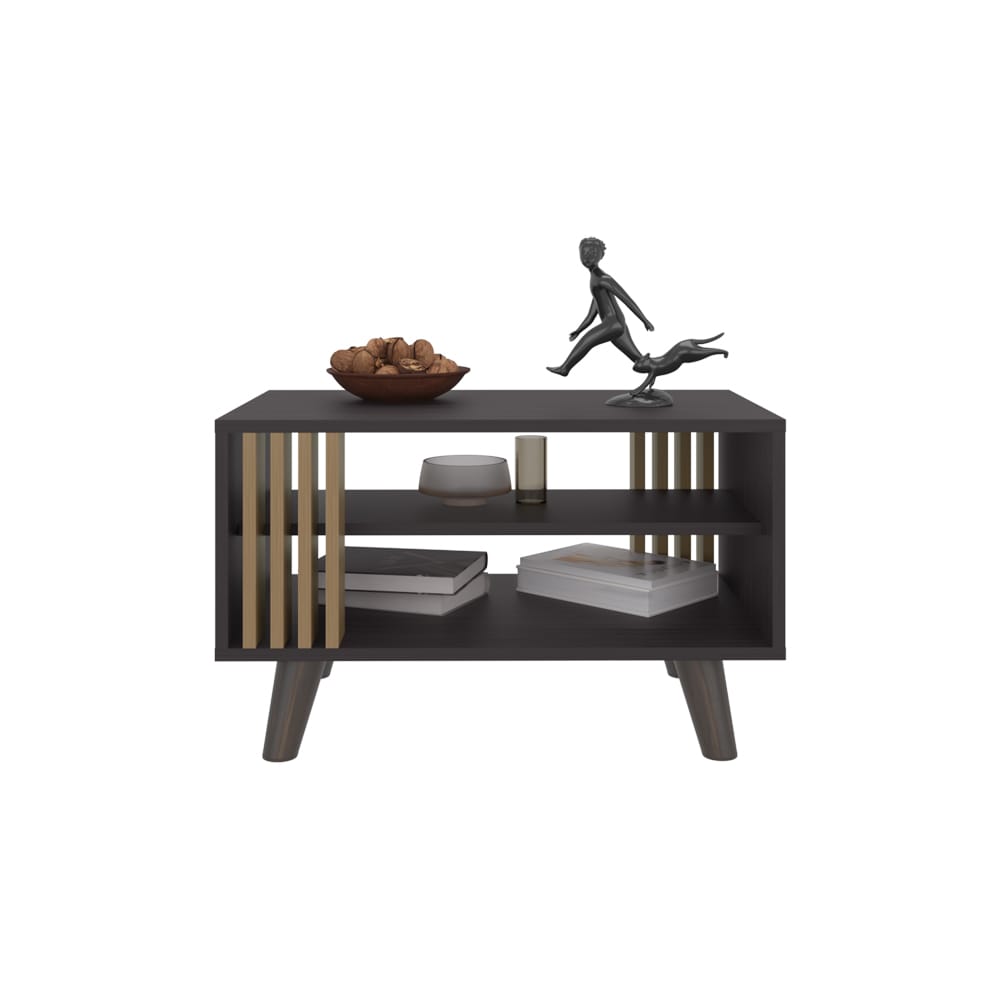 Kronos Wengue Coffee Table - Multicolor Storage for Living Room