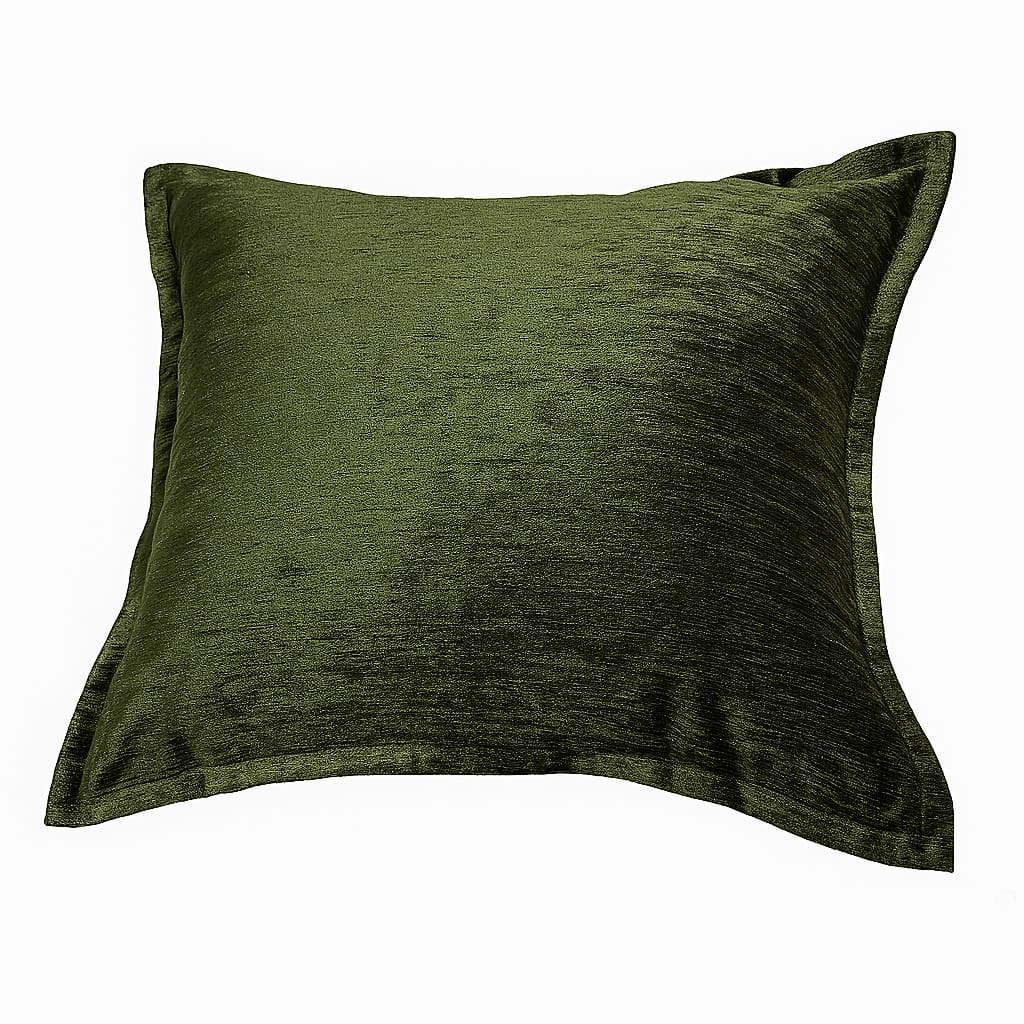 Homey COZY Velvet Throw Pillow Deep Forest Green with Luxe Shine & Rich Texture