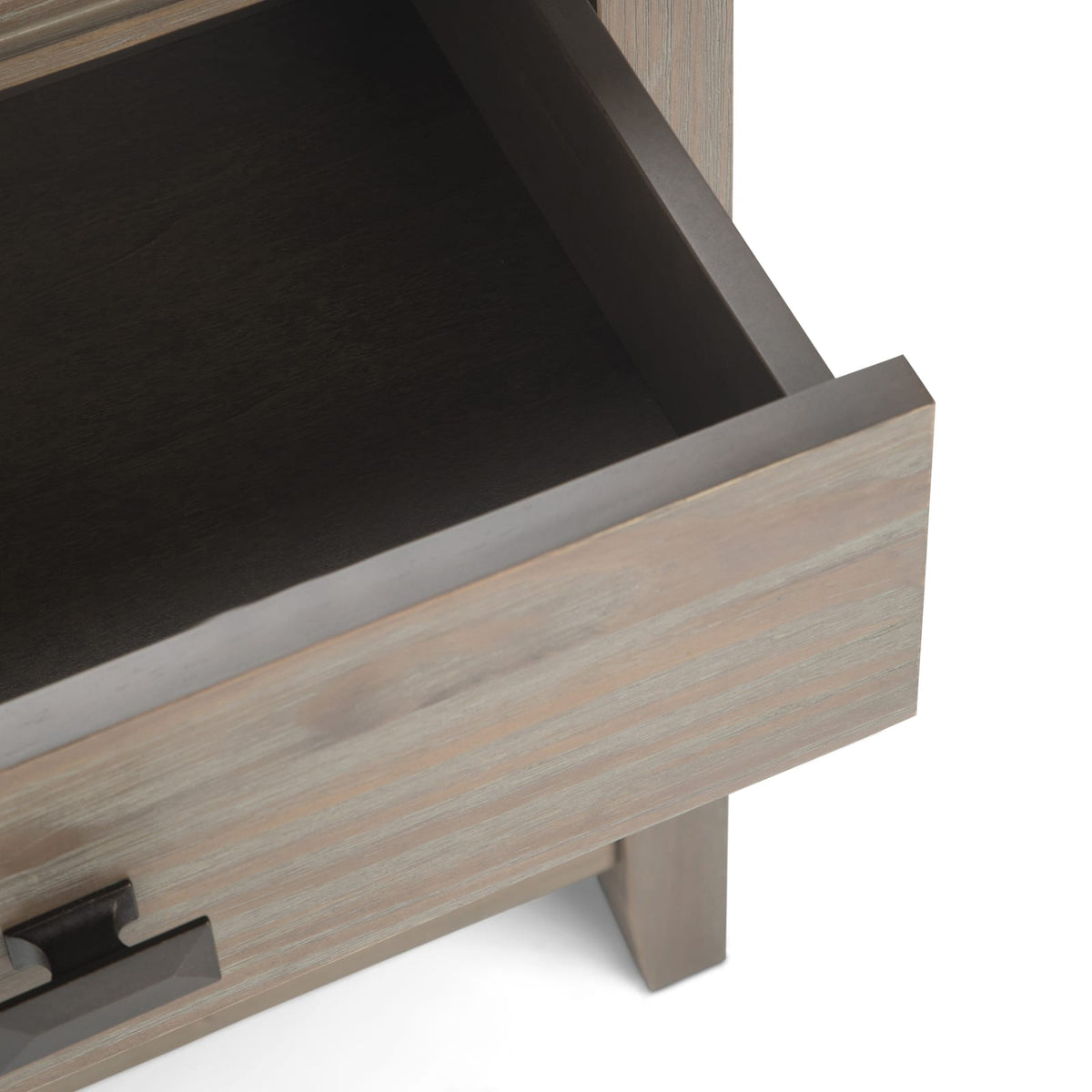 Artisan 24 inch Wide Solid Wood Bedside Table - Light Brown