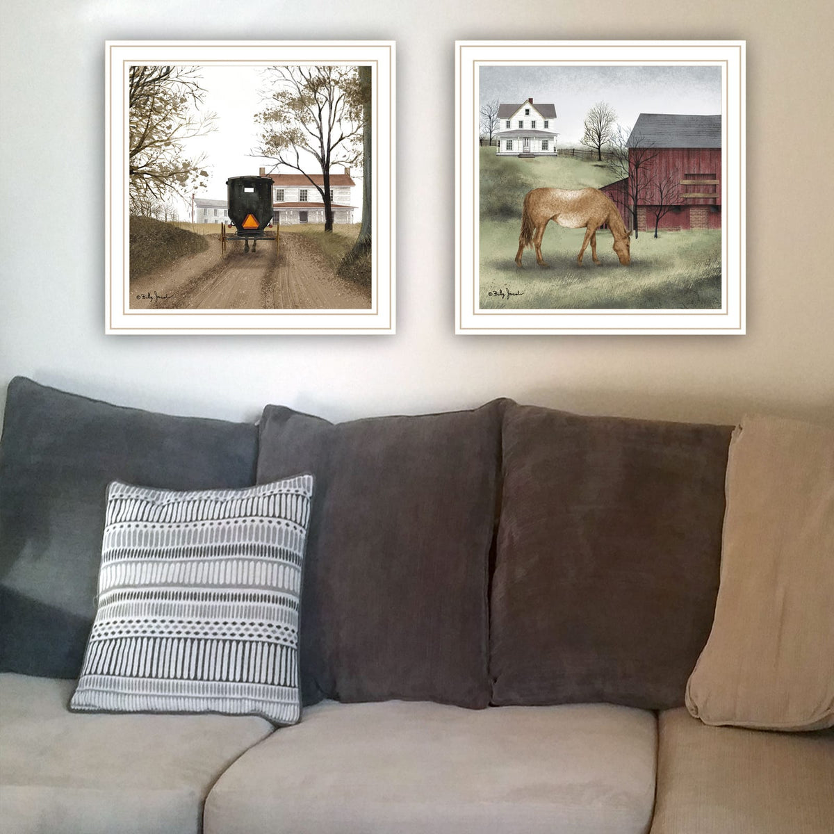 Trendy Wall Art Prints - Multicolor Wood & Paper Decor