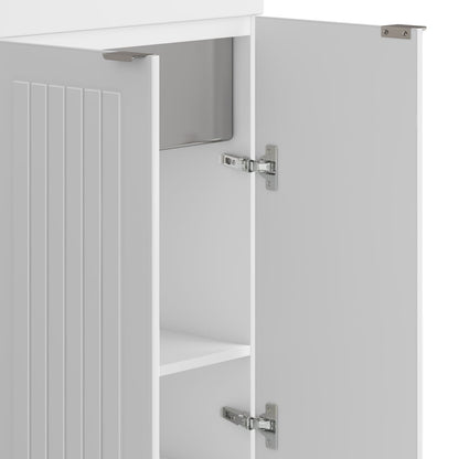 Murphy Laundry Cabinet - White | 24" Storage & Stainless Sink
