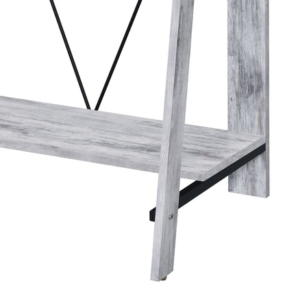 Nypho Antique White & Black Writing Desk - Work From Home Storage