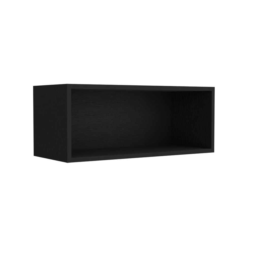 Black Kitchen Wall Cabinet - 12.5 x 30 x 11.9", Engineered Wood