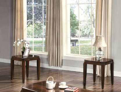 Docila 3PC Coffee & End Table Set - Walnut Finish