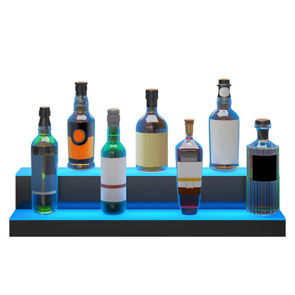 Acrylic LED Bar Shelf - 30 Inch Illuminated Liquor Display
