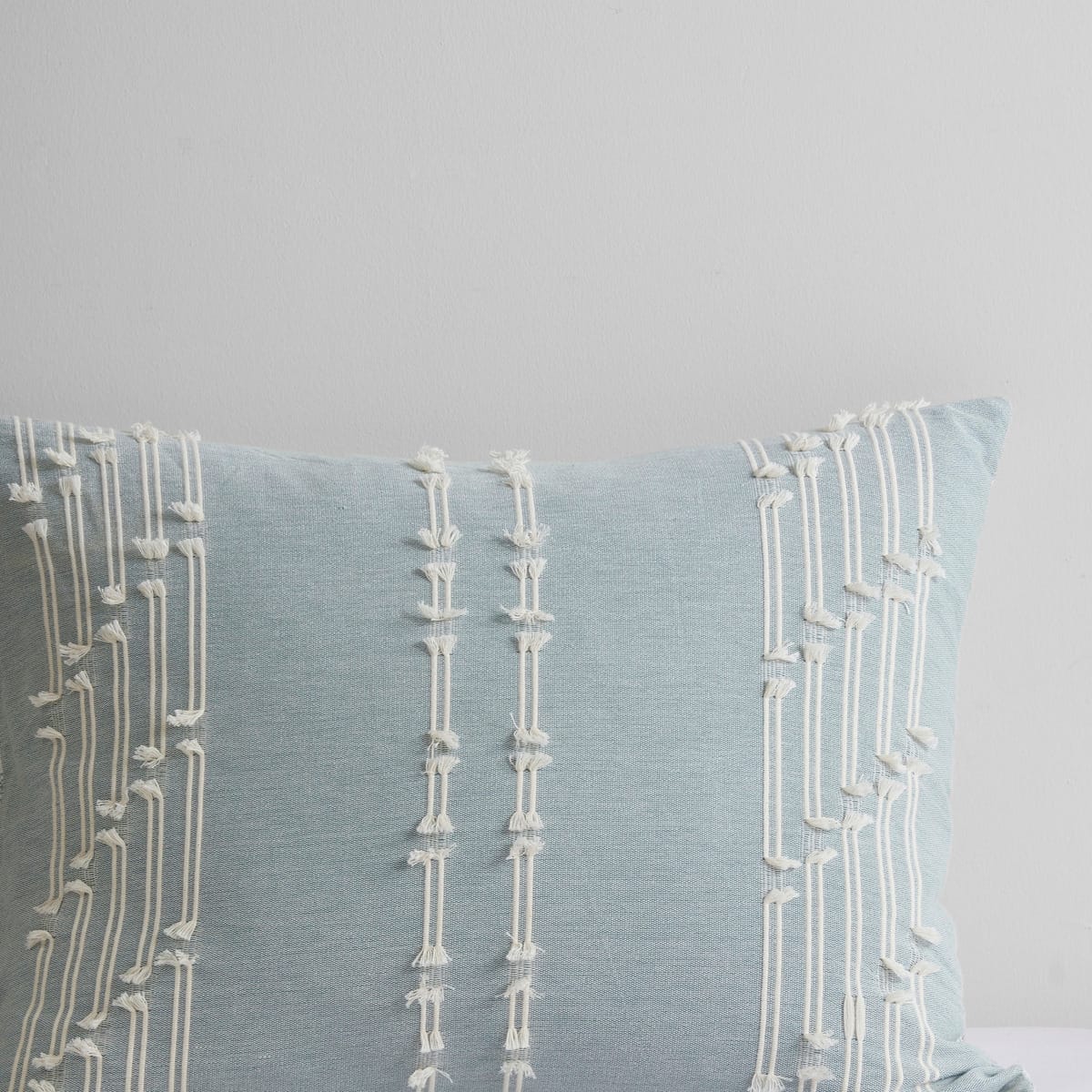 Queen Cotton Blue Duvet Cover Set - 3 Piece