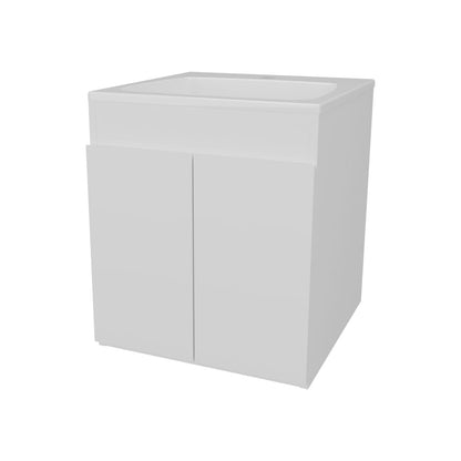 White Bathroom Vanity with Two Doors - Storage Cabinet