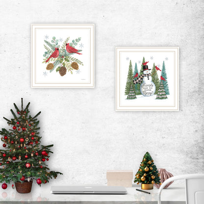 Multicolor Wood Paper Wall Art - 2 Piece Vignette Decor