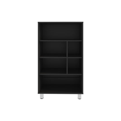 Black 40" Tall File Cabinet - Compact Storage for Home Office