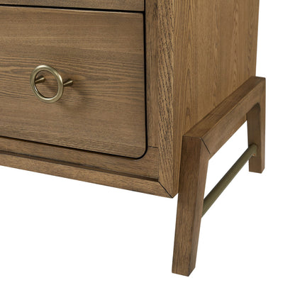 6 Drawer Dresser in Latte Finish - Solid Wood MDF