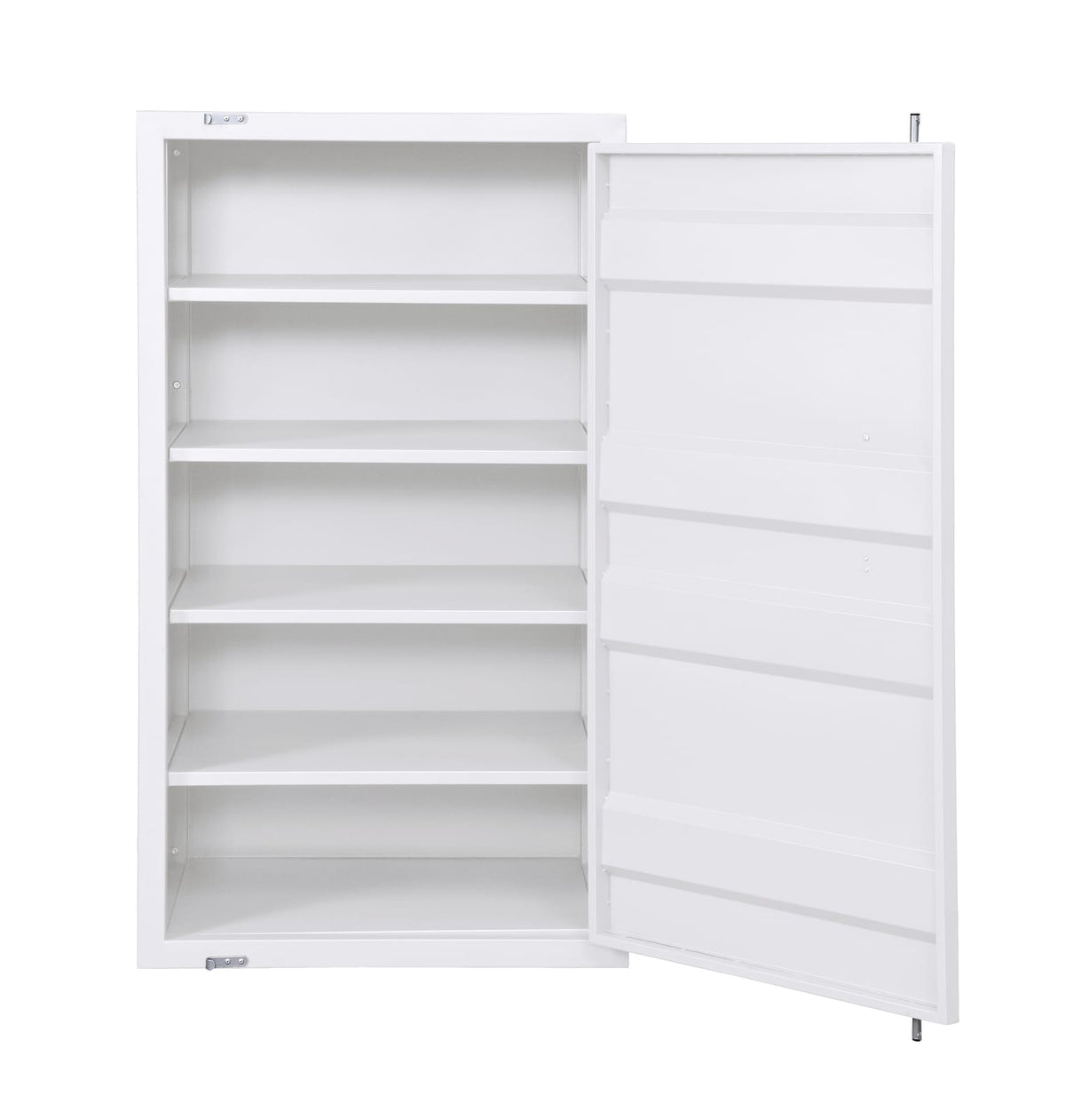 Cargo White Finish Chest - Metal Dresser, 28" Wide Storage
