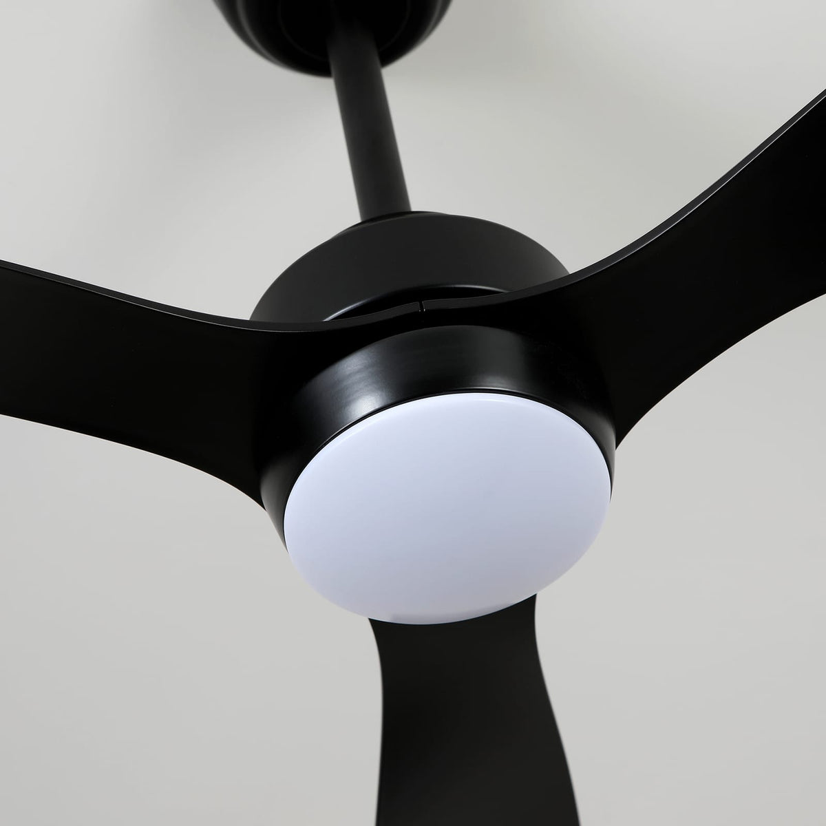 52 Inch Black Iron Ceiling Fan with Lights
