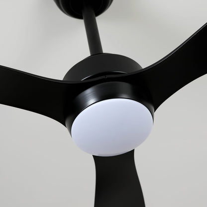 52 Inch Black Iron Ceiling Fan with Lights
