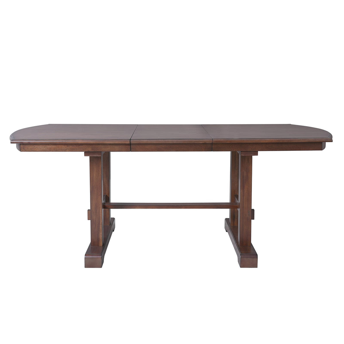 Expandable Dining Table - 59" to 77" Rectangular Cherry Wood Table