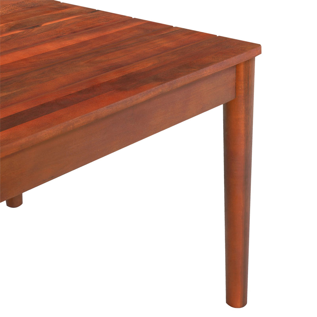 Rustic Mahogany Acacia Wood Outdoor Coffee Table for Garden Patio