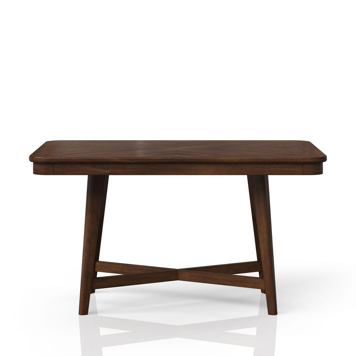Mid Modern Cherry Dining Table with Classic Design for Family Spaces
