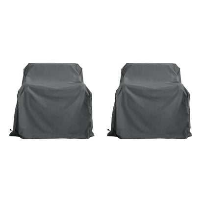 Dark Gray Patio Sofa Cover - Fabric Outdoor Protection
