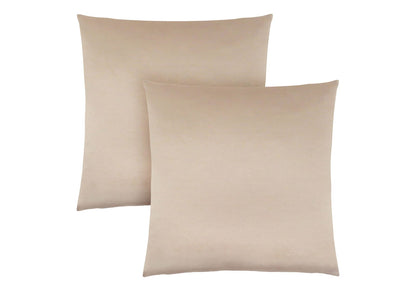 Gold Square Throw Pillows Set of 2 - 18x18 Inches