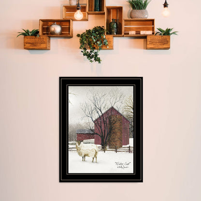 Trendy Winter Coat Framed Wall Art - Modern Home Decor Print