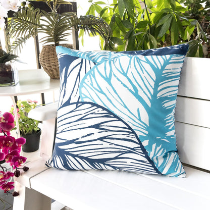 Indigo Polyester Outdoor Pillow Set - 20x20