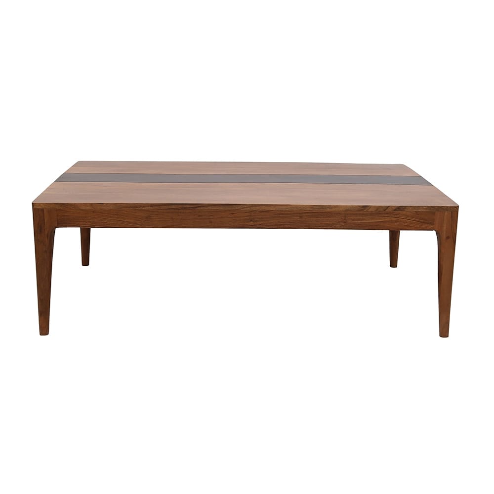 Acacia Wood Live-Edge Dining Table in Farmhouse Style for Living Room