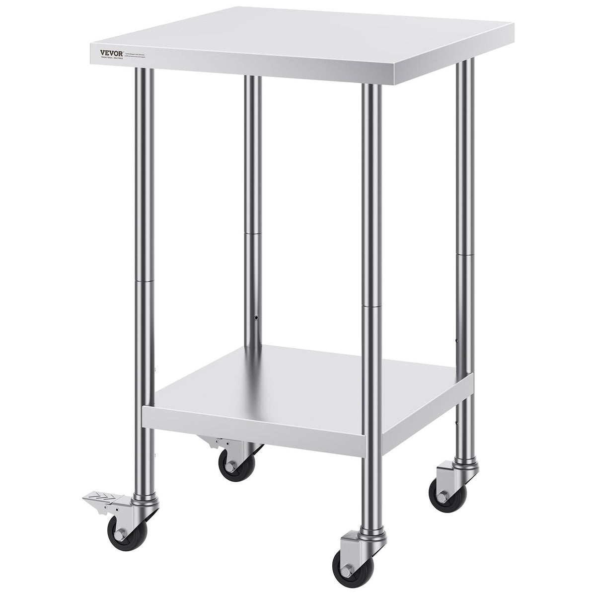 24 Inch Stainless Steel Work Table - Silver