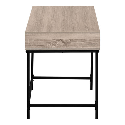 Computer Desk, Taupe Storage Drawers - 48"L Home Office Desk