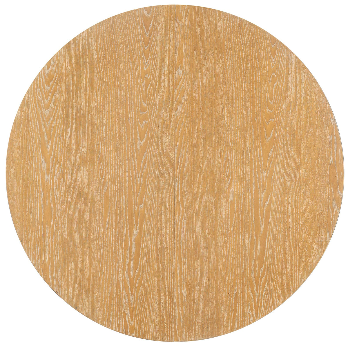 TREXM 5-Piece Retro Dining Table Set - Extendable Round Table & Chairs (Natural)