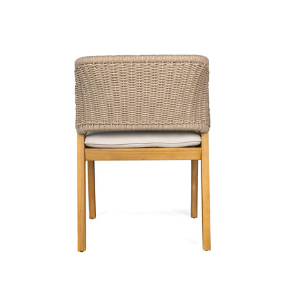 Light Teak Acacia Wood Dining Chair Set of 2 - Patio Seating