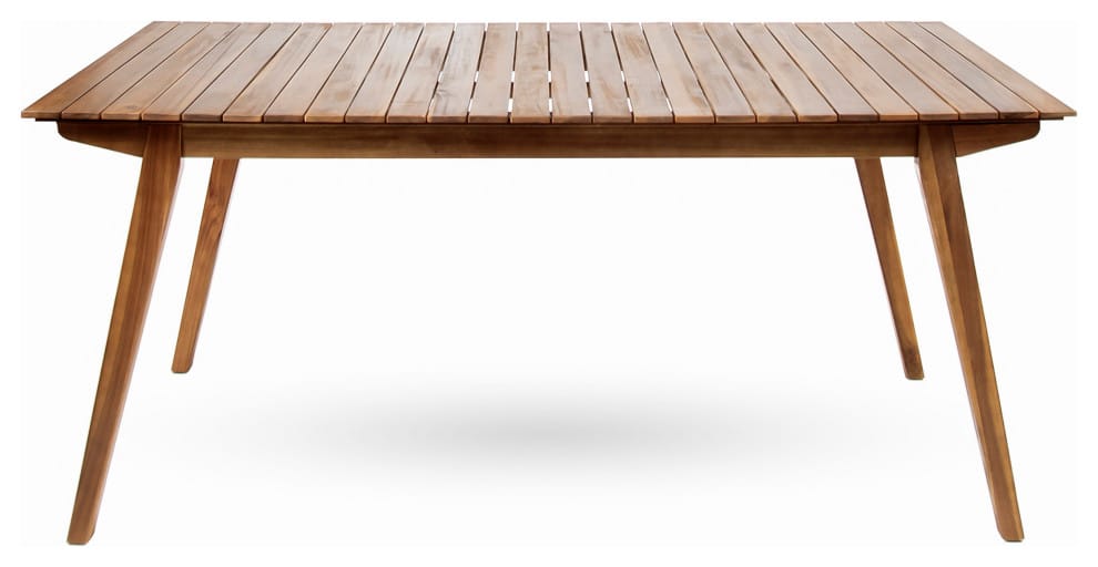 Teak Acacia Wood Dining Set - 6 Seat Outdoor Patio Furniture