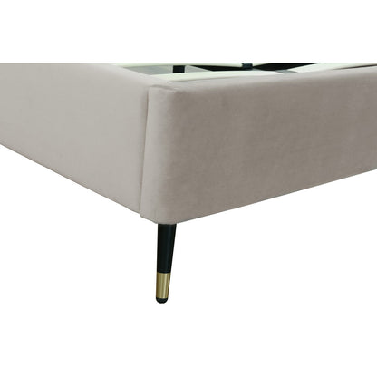 Greige Eucalyptus Full Bed Frame with Headboard